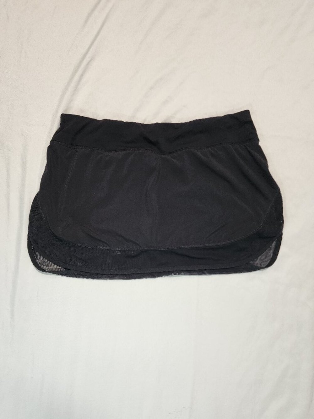 Lululemon Hotty Hot Skirt Skort Black Size 10 Running Tennis Mesh Athletic